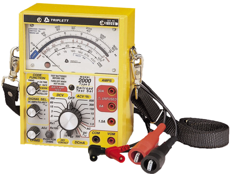 Triplett® Railroad Test Set (Model 2000) Analog Meter