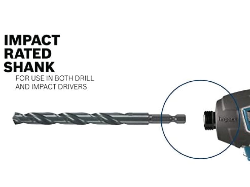 BOSCH BL2643 1/4 In. X 6 In. Extra Length Aircraft Black Oxide Drill