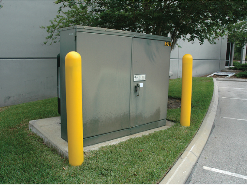 Ultratech® Yellow Bollard Post Cover Bumper Post Sleeve