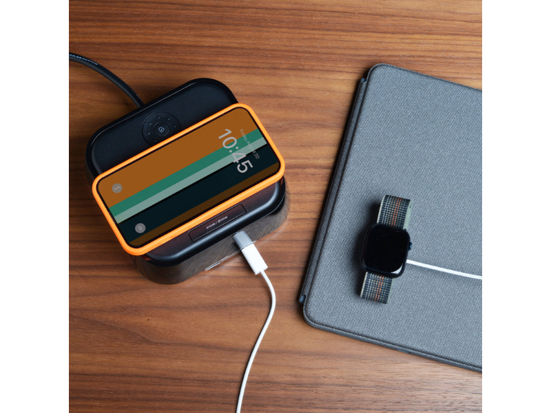 Brandstand® CubieDuo® Qi Wireless Charging Alarm Clock With USB-C