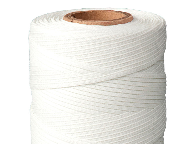 Braided Nylon Lacing Tape - Waxed, Rubber, or Plain