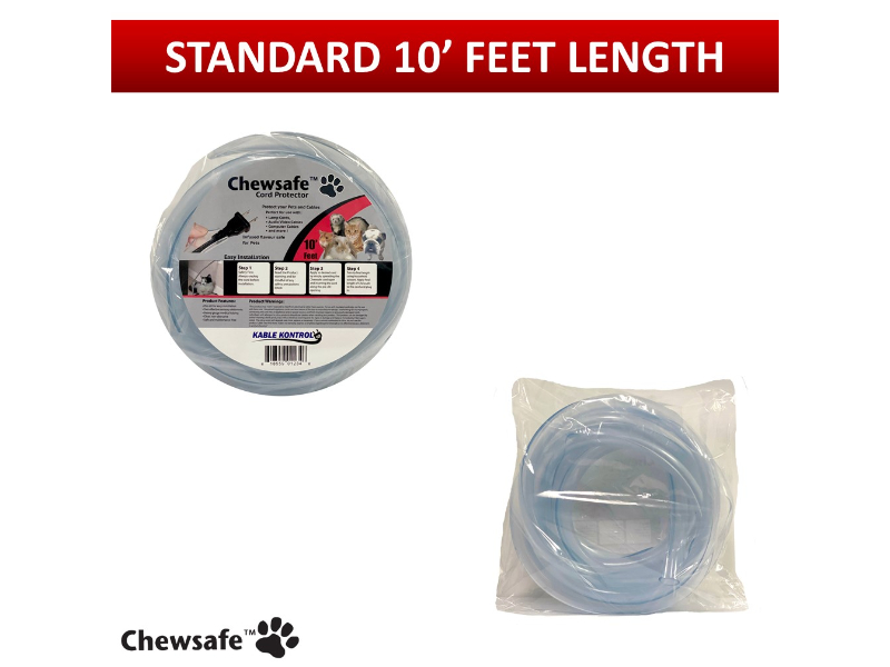 Chewsafe® Pet Resistant Cord Protector Cord Cover for Pets
