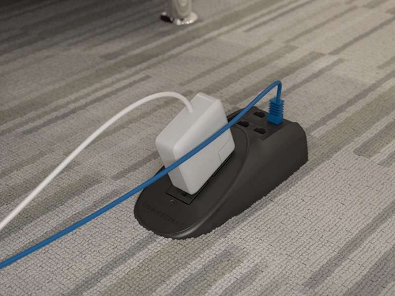 Connectrac Under Carpet Powered Wire Ways 2.7"