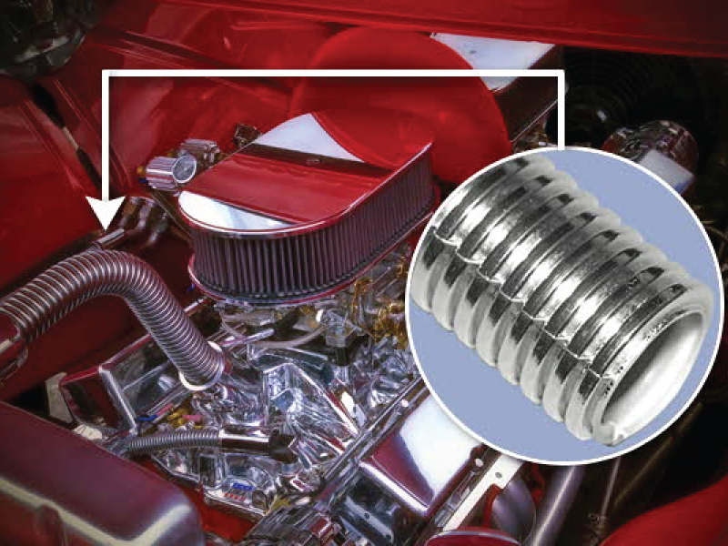 Convoshield Aluminized Chrome Wire Loom Tubing