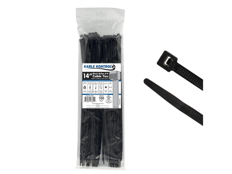 Black Zip Ties | UV Resistant Zip Ties | Black Cable Ties