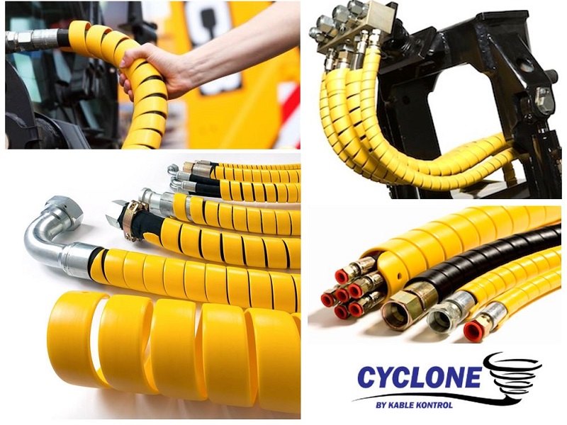 Cyclone® Hydraulic Hose Spiral Wrap Tubing Heavy Duty HDPE