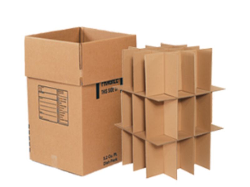 Pack Kontrol® Dish Pack Boxes Plate Moving Boxes Dishware Packing Boxes