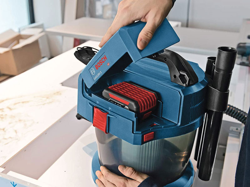 BOSCH® Wet/Dry Vacuum Cleaner with HEPA Filter 2.6Gallon 18 V