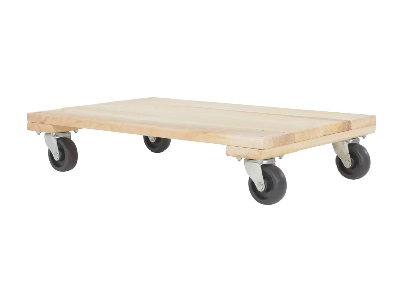 16x24 Solid Hardwood Dolly - Heavy-Duty Moving Platform With Wooden Deck - View #2