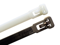 Black and natural trigger release zip, cable ties