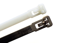 Black and natural trigger release zip, cable ties