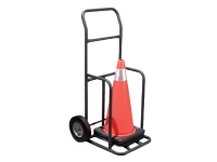 Transport cart carrying cones