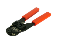 Crimping tool for RJ45 plugs