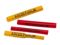 custom marked heat shrink tubing with sample text on heat shrink