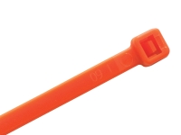 fluorescent orange 4 inch nylon cable ties 1000 pack
