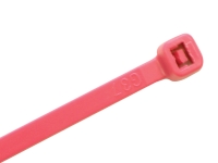 fluorescent pink 8 inch nylon zip ties colored 100 pack