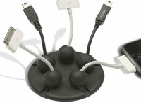 Cable dock grommet in black color