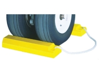 Heavy duty military aircraft wheel chocks