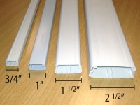 Hinged cable raceways in various sizes