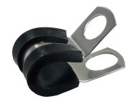 Rubber insulated zinc plated cable clamps with 1