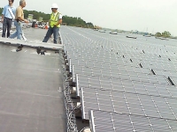 solar panel snake tray cable trays in use on solar farm