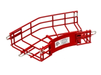 red 45 degree turn for cable trays