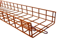 orange powder coated cm series cable tray