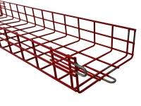 red powder coated cm series cable tray