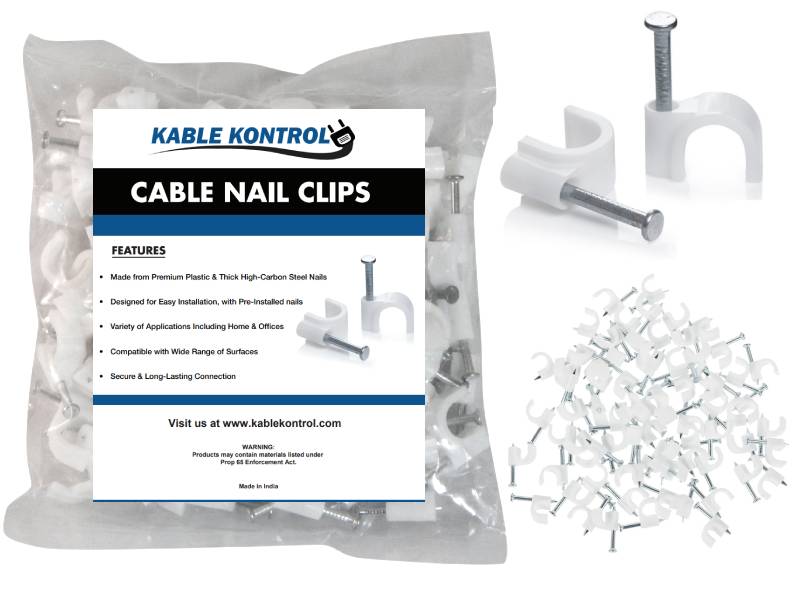 Kable Kontrol® Cable Staple Nail Clips
