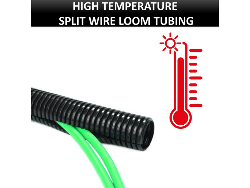 Nylon High Temperature Wire Loom Tubing Automotive Nylon Wire Loom Convoluted Tubing