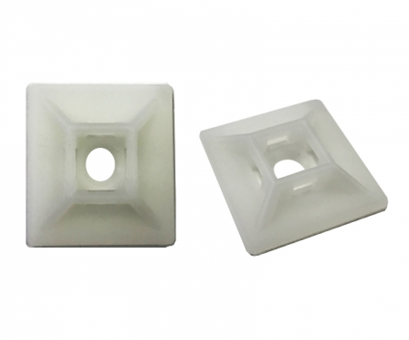 Natural nylon zip tie mounts