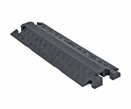 Linebacker 1-channel polyurethane drop over cable protector,Black Linebacker 1-channel polyurethane drop over cable protector,Black