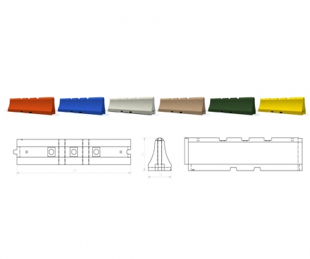 Diagram of SB-3110-155 barricade