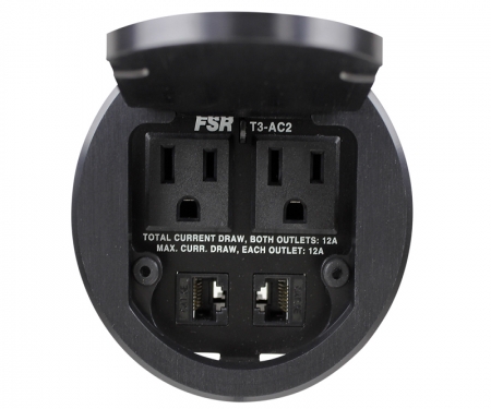 3.5 inch t3-ac2 table box round black