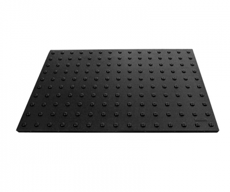 3' by 2' black ada detectable warning pavers urethane spill containment