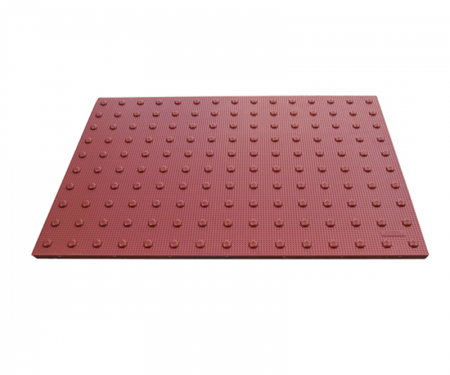 3' by 2' red ada detectable warning pavers urethane spill containment