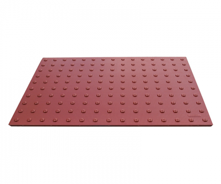 4' by 2' red ada detectable warning pavers urethane spill containment