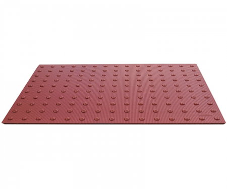 5' by 2' red ada detectable warning pavers urethane spill containment