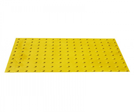 5' by 2' yellow ada detectable warning pavers urethane spill containment