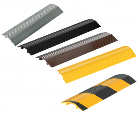 Multiple colored cable hose protectors Multiple colored cable hose protectors