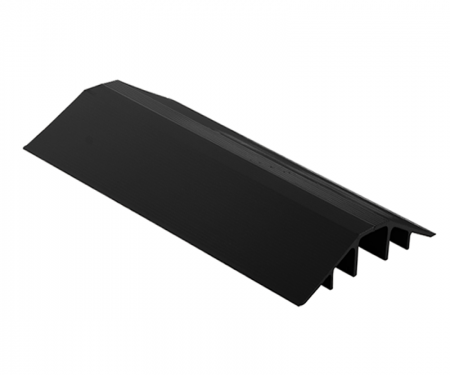 Black aluminum cable hose protector with 48