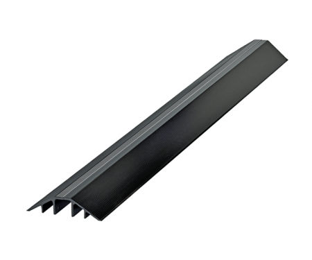 Black aluminum cable hose protector with 72