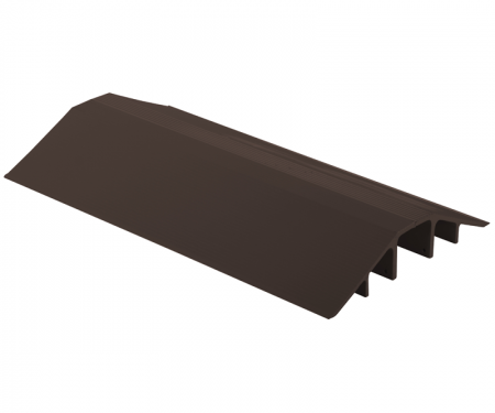 Brown aluminum cable hose protector with 36