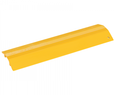 Yellow aluminum cable hose protector with 24