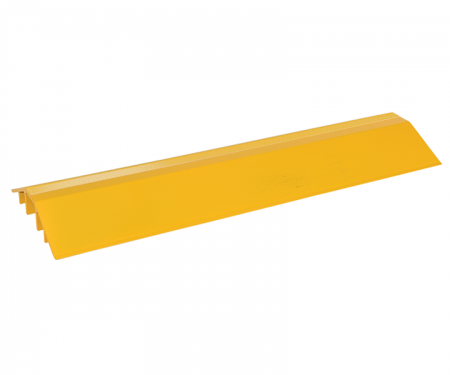 Yellow aluminum cable hose protector with 60