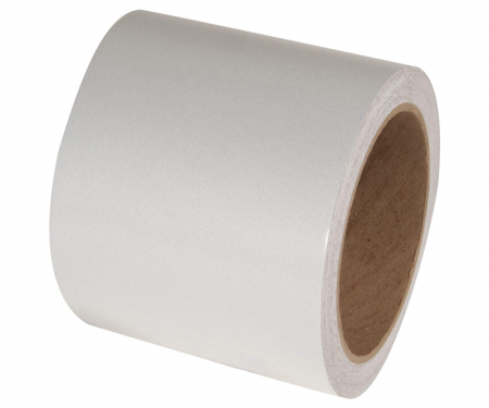 White engineer grade barrel drum channelizer reflective tape with 50 yard length and 4 inch width White engineer grade barrel drum channelizer reflective tape with 50 yard length and 4 inch width
