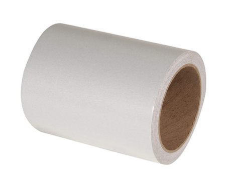 White engineer grade barrel drum channelizer reflective tape with 50 yard length and 6 inch width White engineer grade barrel drum channelizer reflective tape with 50 yard length and 6 inch width