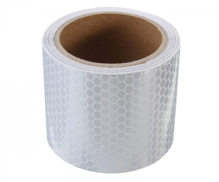 White high intensity barrel drum channelizer reflective tape with 50 yard length and 4 inch width White high intensity barrel drum channelizer reflective tape with 50 yard length and 4 inch width
