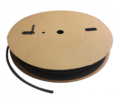 Roll of 2:1 Polyolefin Heat Shrink Tubing, Black Roll of 2:1 Polyolefin Heat Shrink Tubing, Black