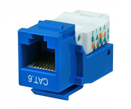Blue rj45 cat6 jack Blue rj45 cat6 jack